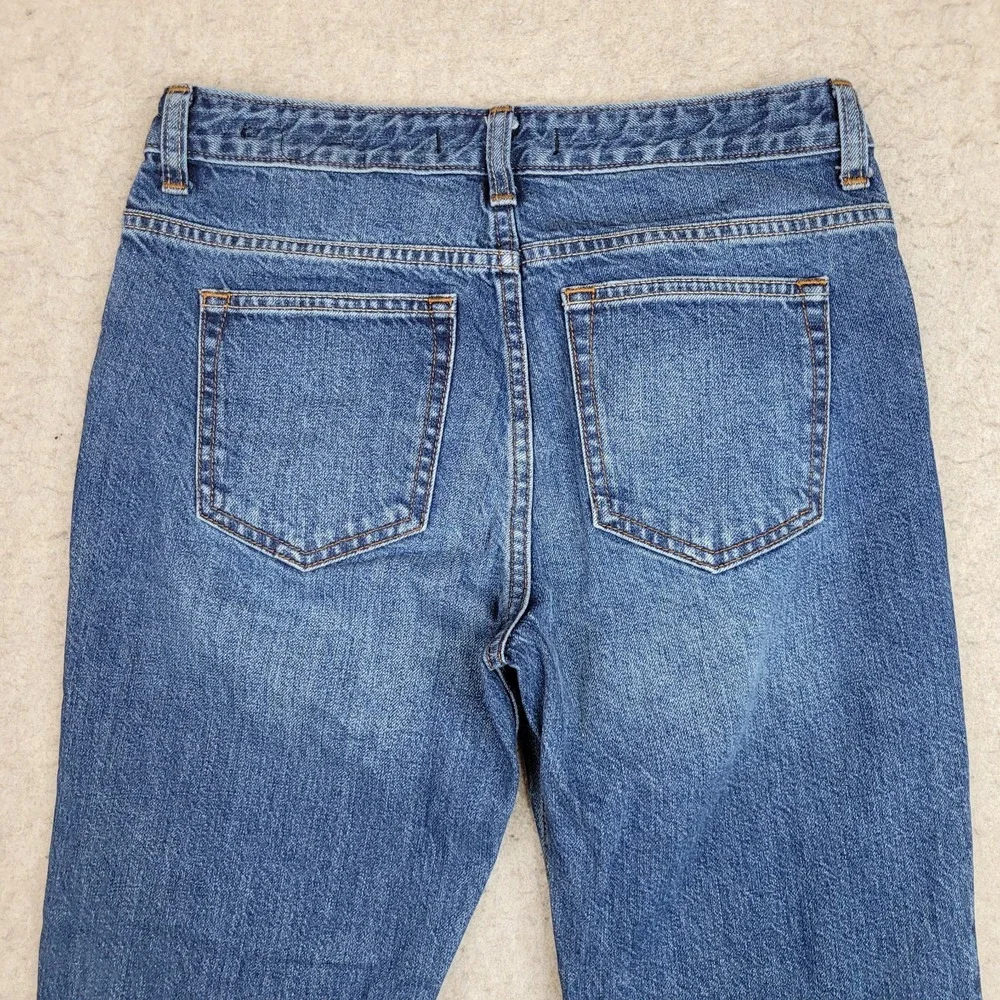 Abercrombie Fitch Jeans Womens 28 Ankle‎ Straight Signature Collection Dark Wash